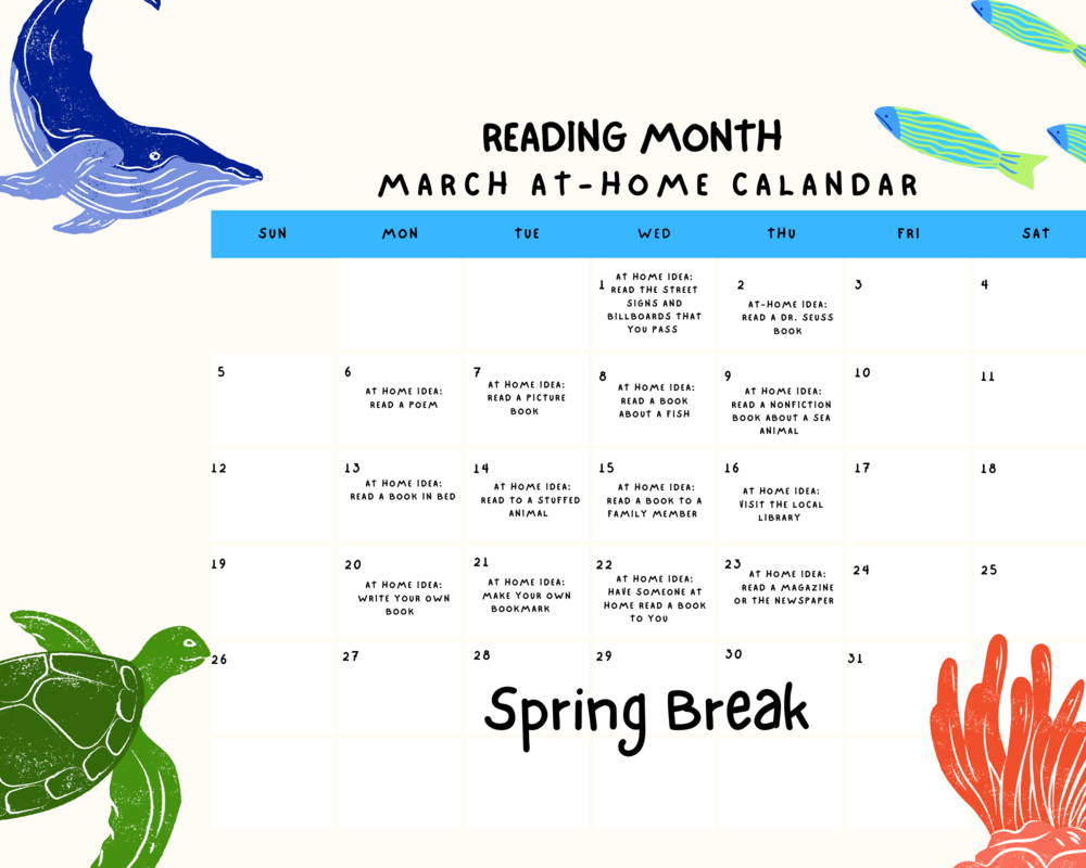 Reading Month Calendar
